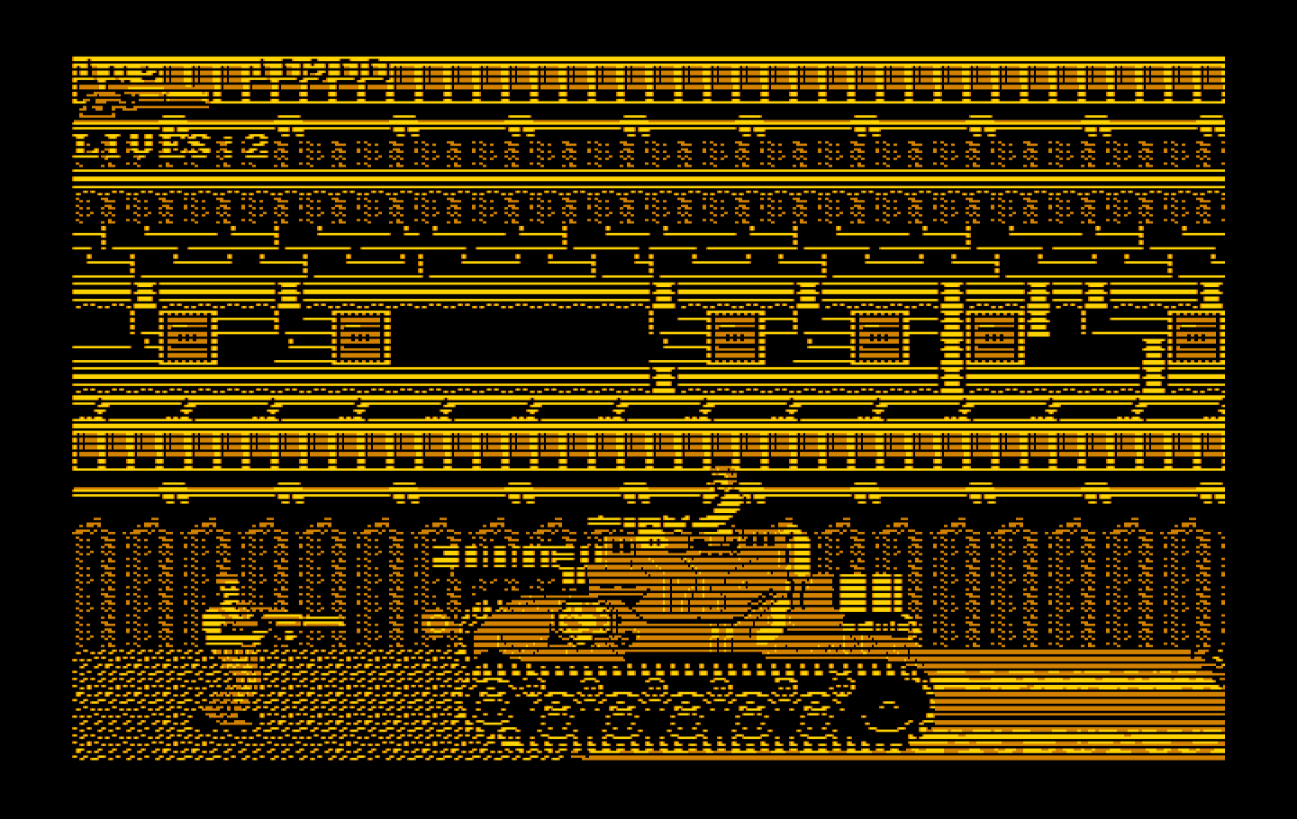 Super Contra IBM PC/Compatibles Screenshot: A large tank attacks!