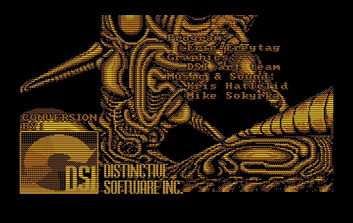 Super Contra IBM PC/Compatibles Screenshot: Developer credits.