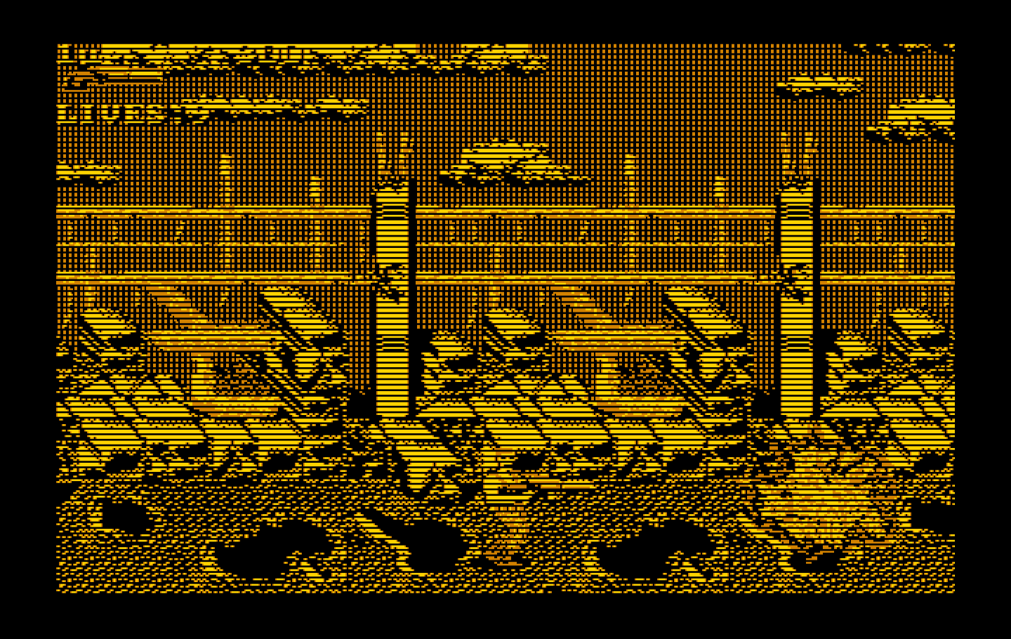 Super Contra IBM PC/Compatibles Screenshot: Game start.