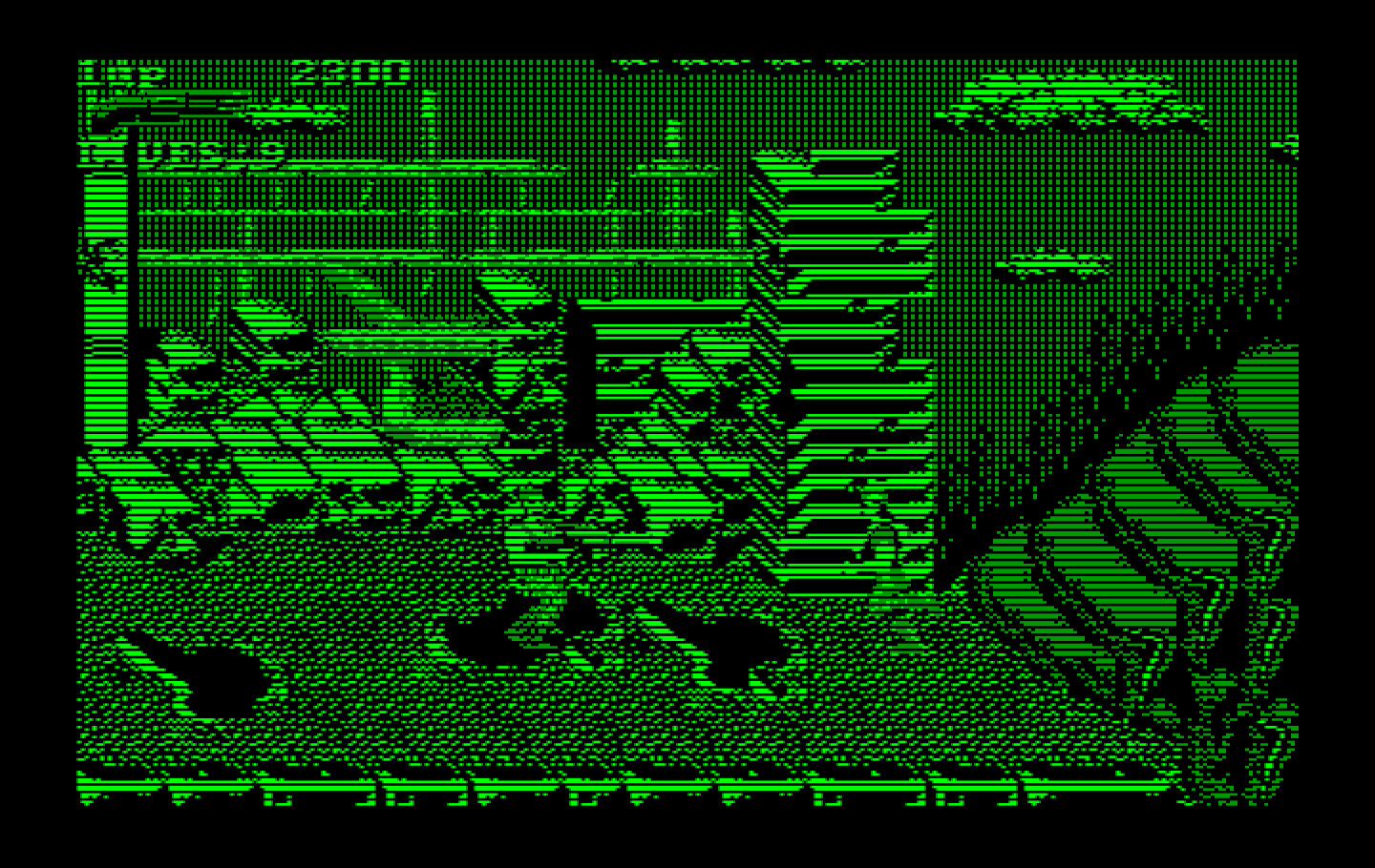 Super Contra IBM PC/Compatibles Screenshot: The varied terrain can sometimes present a challenge...