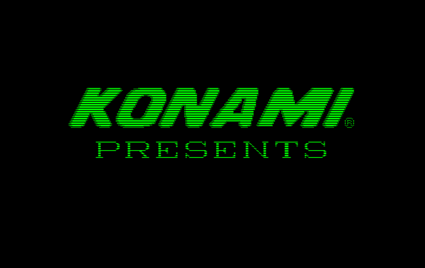 Super Contra IBM PC/Compatibles Screenshot: Konami logo.