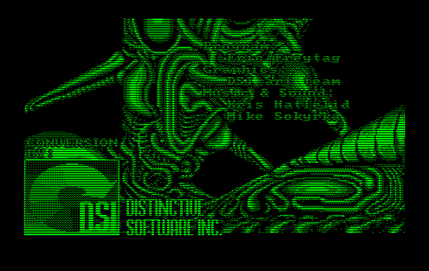 Super Contra IBM PC/Compatibles Screenshot: Developer credits.