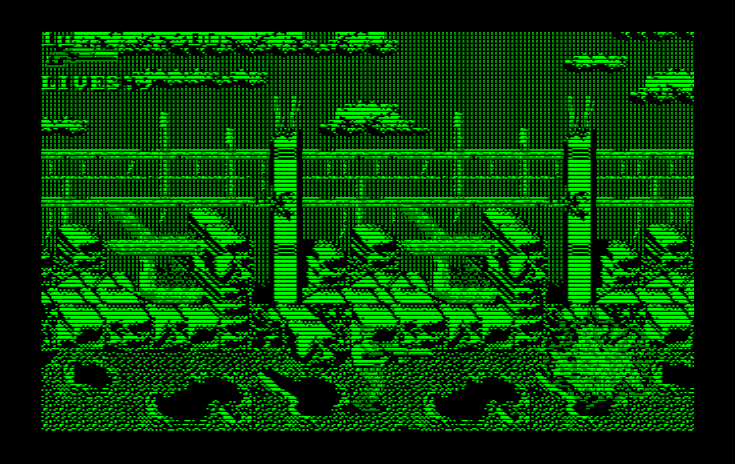 Super Contra IBM PC/Compatibles Screenshot: Game start.