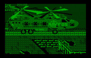 Super Contra for IBM PC/Compatibles - A very large helicopter arrives...