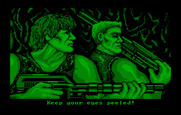 Super Contra for IBM PC/Compatibles - Our two heros...