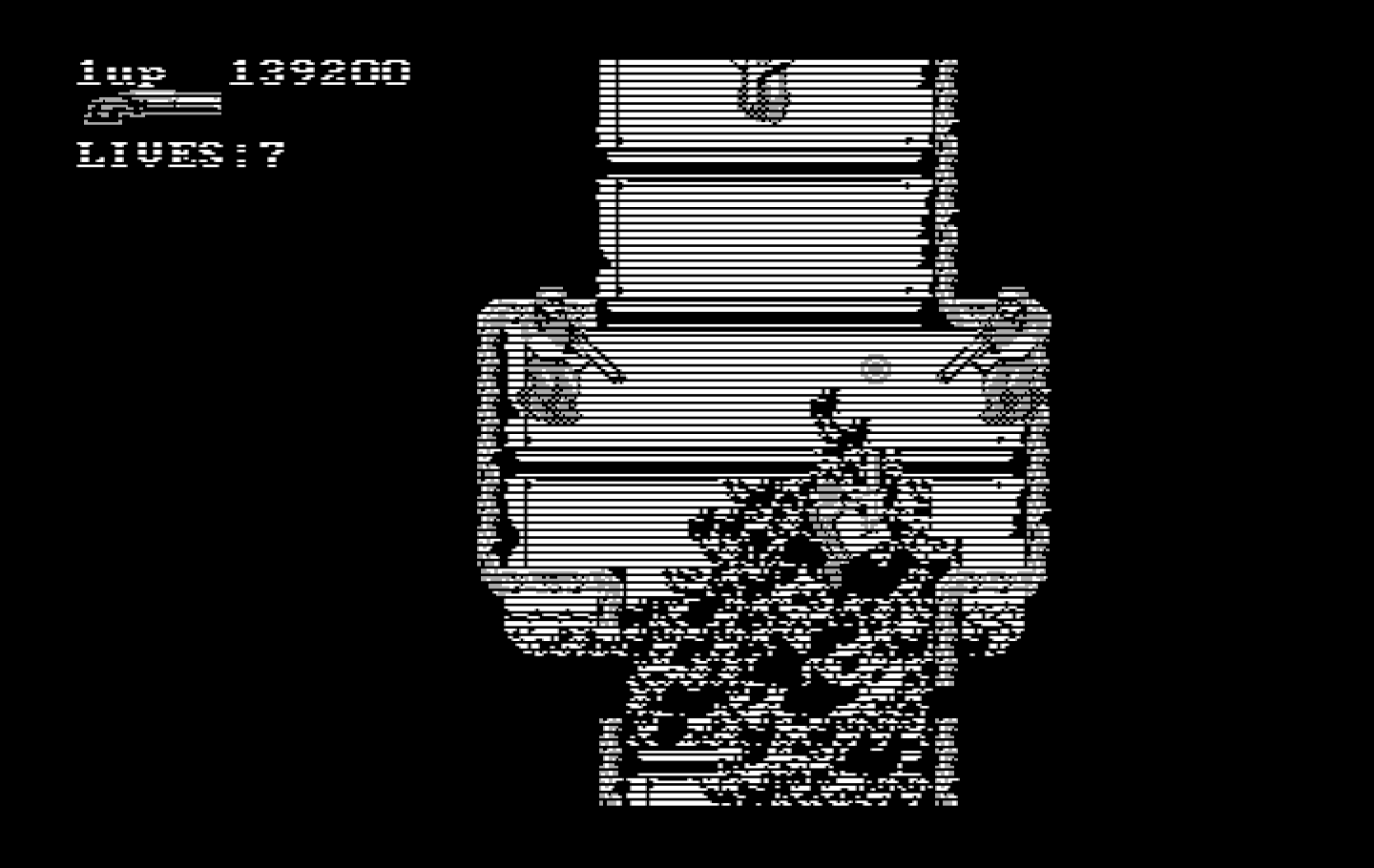 Super Contra IBM PC/Compatibles Screenshot: These narrow passages are difficult...