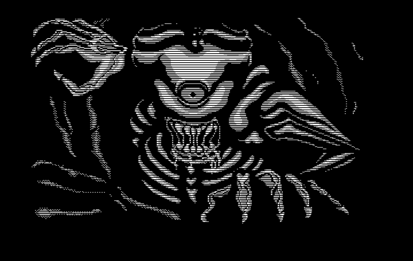 Super Contra IBM PC/Compatibles Screenshot: A dangerous looking opponent indeed!