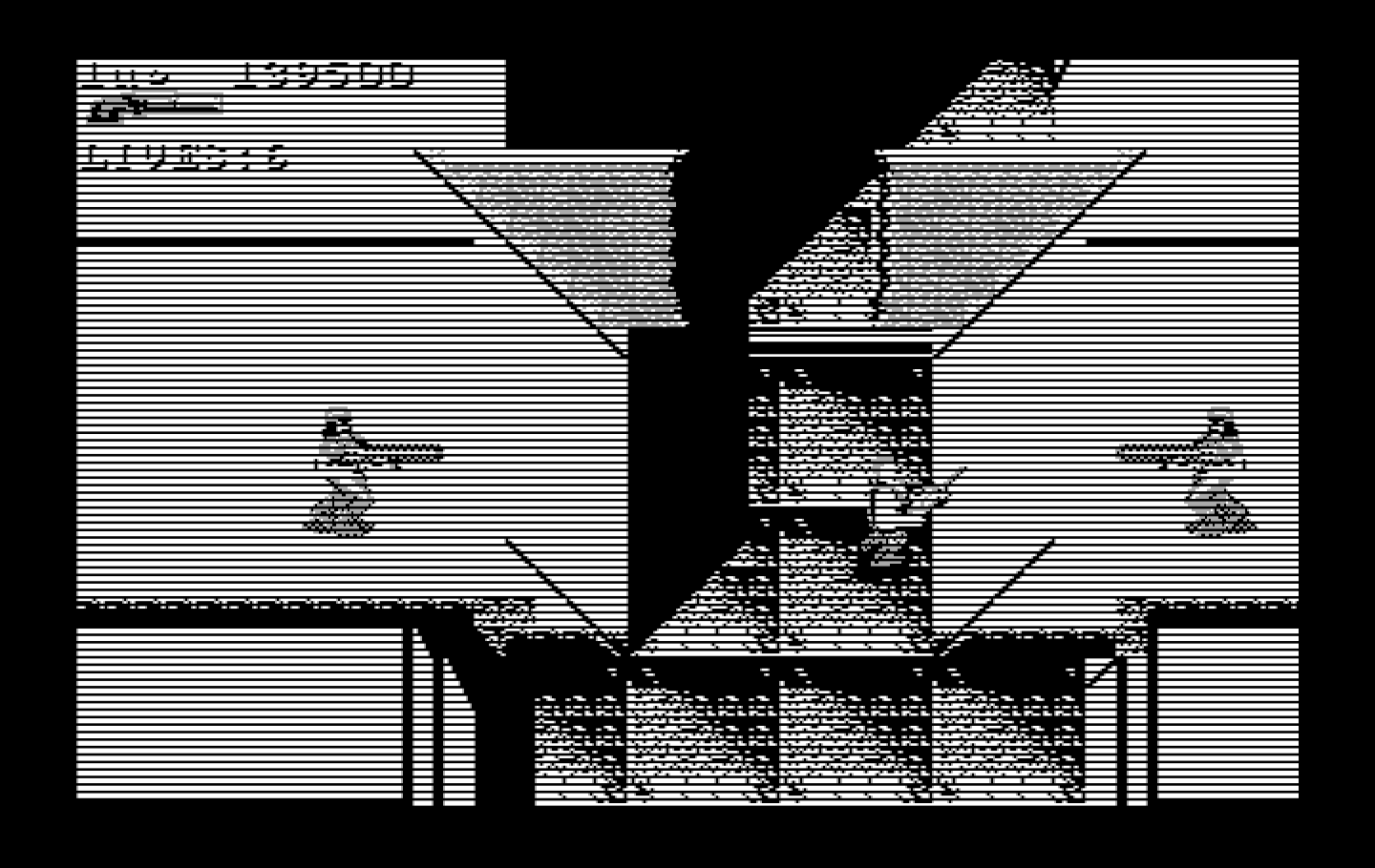 Super Contra IBM PC/Compatibles Screenshot: There is something, probably, dangerous beyond this door.