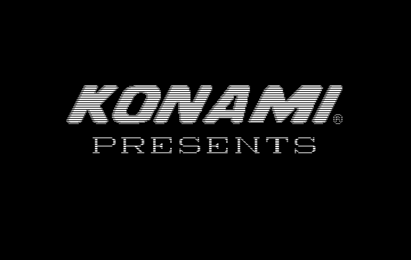 Super Contra IBM PC/Compatibles Screenshot: Konami logo.