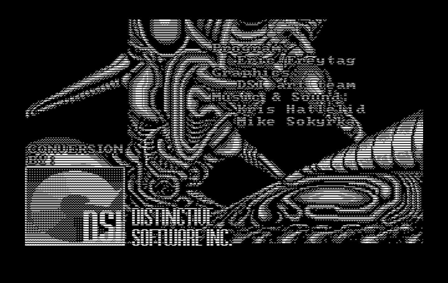 Super Contra IBM PC/Compatibles Screenshot: Developer credits.