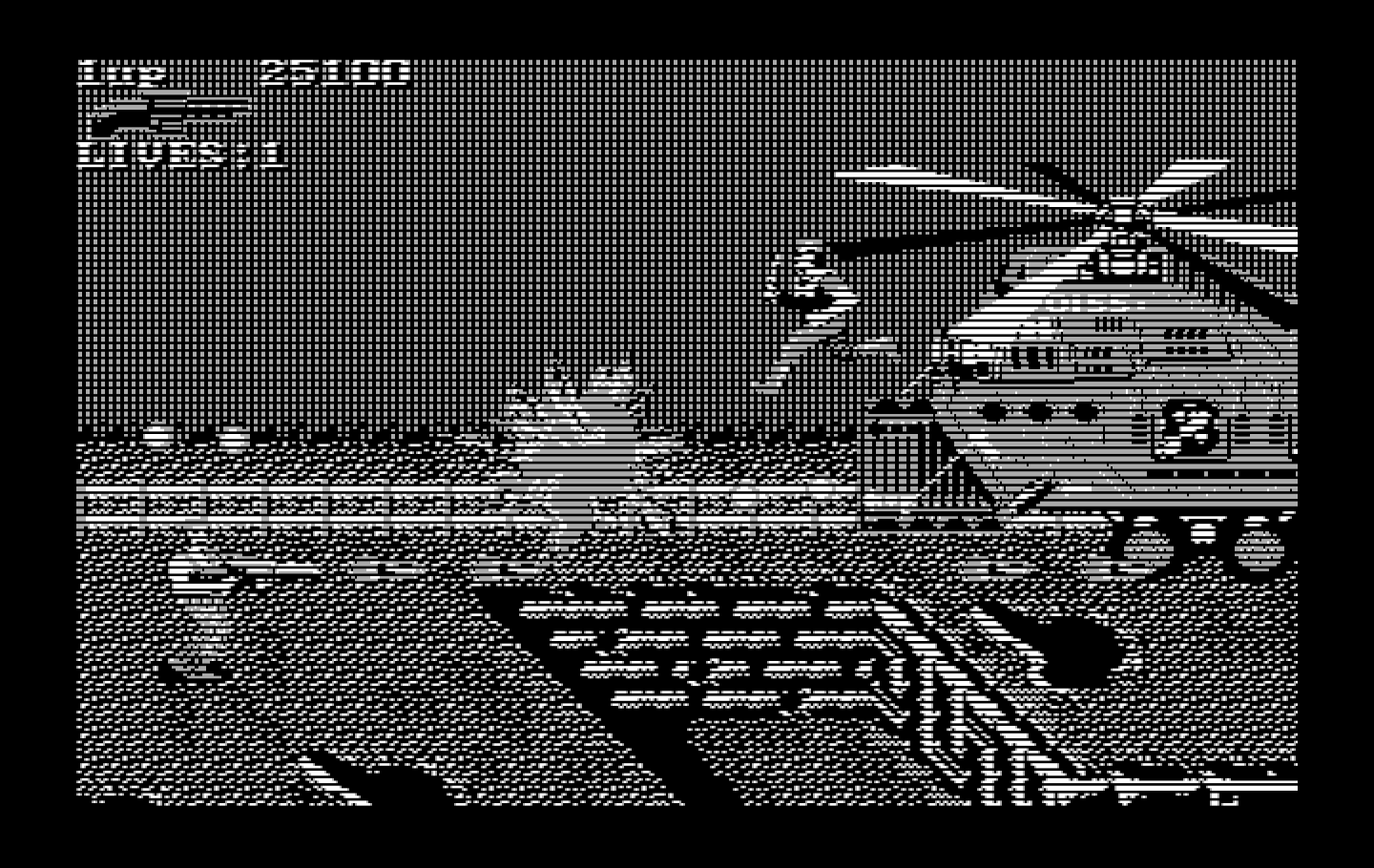 Super Contra IBM PC/Compatibles Screenshot: Numerous men appear if you don't destroy this opponent fast enough...