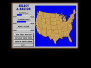SimFarm for IBM PC/Compatibles - The main menu.