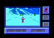 Downhill Challenge for Amstrad CPC - A lovely day for downhill skiing...