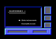 Downhill Challenge for Amstrad CPC - Main menu.