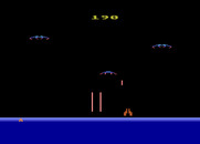 Demon Attack for Atari 8-bit - On this round the demons have lasers...