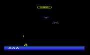 Demon Attack for Commodore VIC-20 - Game demonstration mode.
