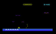 Demon Attack for Commodore VIC-20 - On some levels demons split into two smaller ones when you shoot them.