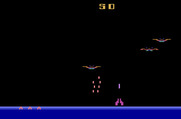 Demon Attack for Atari 2600 - Game start.