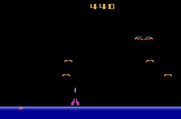 Demon Attack for Atari 2600 - On later levels demons split into two when you shoot them.