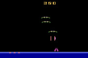 Demon Attack for Atari 2600 - Dodging demon fire while attempting to shoot demons can be tricky...