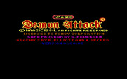 Demon Attack for IBM PC/Compatibles - Title screen. (Only shown on the Tandy disk release)