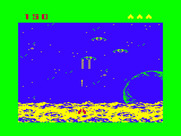Demon Attack for TRS-80 Color Computer - There are several types of demons that appear... (alternate color palette).