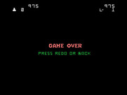 Demon Attack for TI-99/4A - Game over.