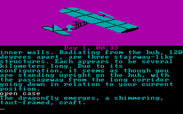 Rendezvous with Rama IBM PC/Compatibles Screenshot: The Dragonfly