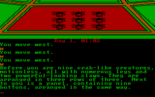 Rendezvous with Rama IBM PC/Compatibles Screenshot: Crabs!