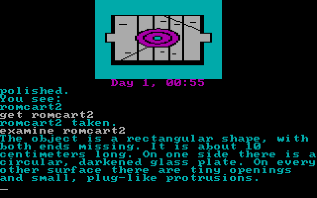 Rendezvous with Rama IBM PC/Compatibles Screenshot: A view of Romcart2