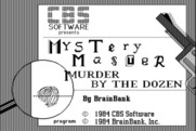 Mystery Master: Murder by the Dozen for Macintosh - Title screen.