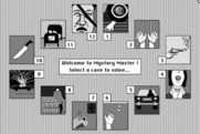 Mystery Master: Murder by the Dozen for Macintosh - The main menu; choose a mystery!