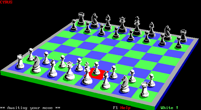 Cyrus IBM PC/Compatibles Screenshot: Starting screen.