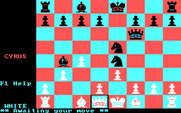 Cyrus for IBM PC/Compatibles - Switching to the 2D view of the board.