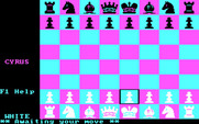Cyrus for IBM PC/Compatibles - Starting a new game.