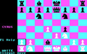 Cyrus for IBM PC/Compatibles - Oops, I tried to make an illegal move.