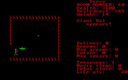 Cavequest for IBM PC/Compatibles - A giant bat is attacking!
