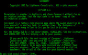 Cavequest for IBM PC/Compatibles - Title and introduction.