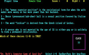 Dr. Ruth's Computer Game of Good Sex for IBM PC/Compatibles - Player two, which choice is true?