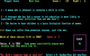Dr. Ruth's Computer Game of Good Sex for IBM PC/Compatibles - Oops, a wrong guess...