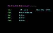 Dr. Ruth's Computer Game of Good Sex for IBM PC/Compatibles - The score so far...