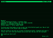 Moonmist for Amstrad PCW - Starting screen.
