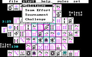 Shanghai for IBM PC/Compatibles - Drop down menu; there are a few different games available.