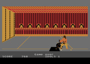 Ninja for Atari 8-bit - Game over.