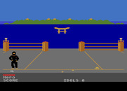 Ninja for Atari 8-bit - The game starts here.