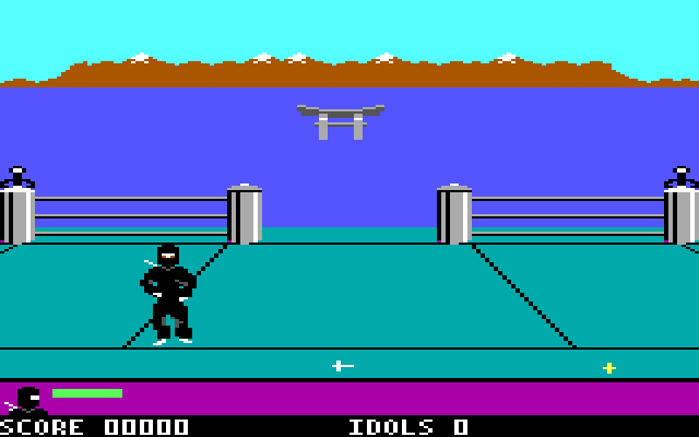 Ninja IBM PC/Compatibles Screenshot: The game starts here.