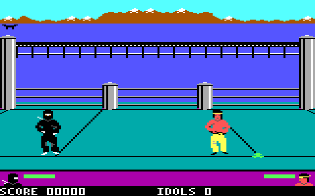 Ninja IBM PC/Compatibles Screenshot: Getting ready to start my first fight...