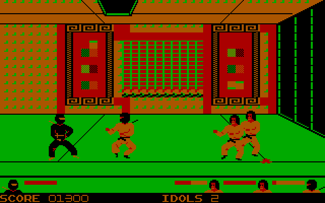 Ninja IBM PC/Compatibles Screenshot: Another well guarded idol...