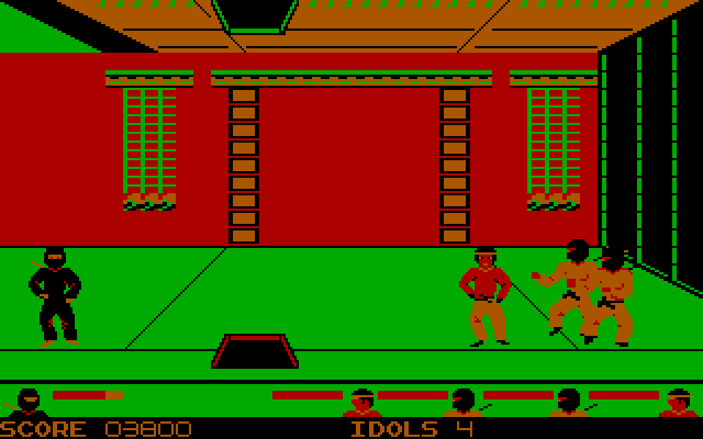 Ninja IBM PC/Compatibles Screenshot: Should I head up or down?