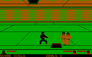 Ninja for IBM PC/Compatibles - Use those holes in the floor and ceiling to reach different levels.